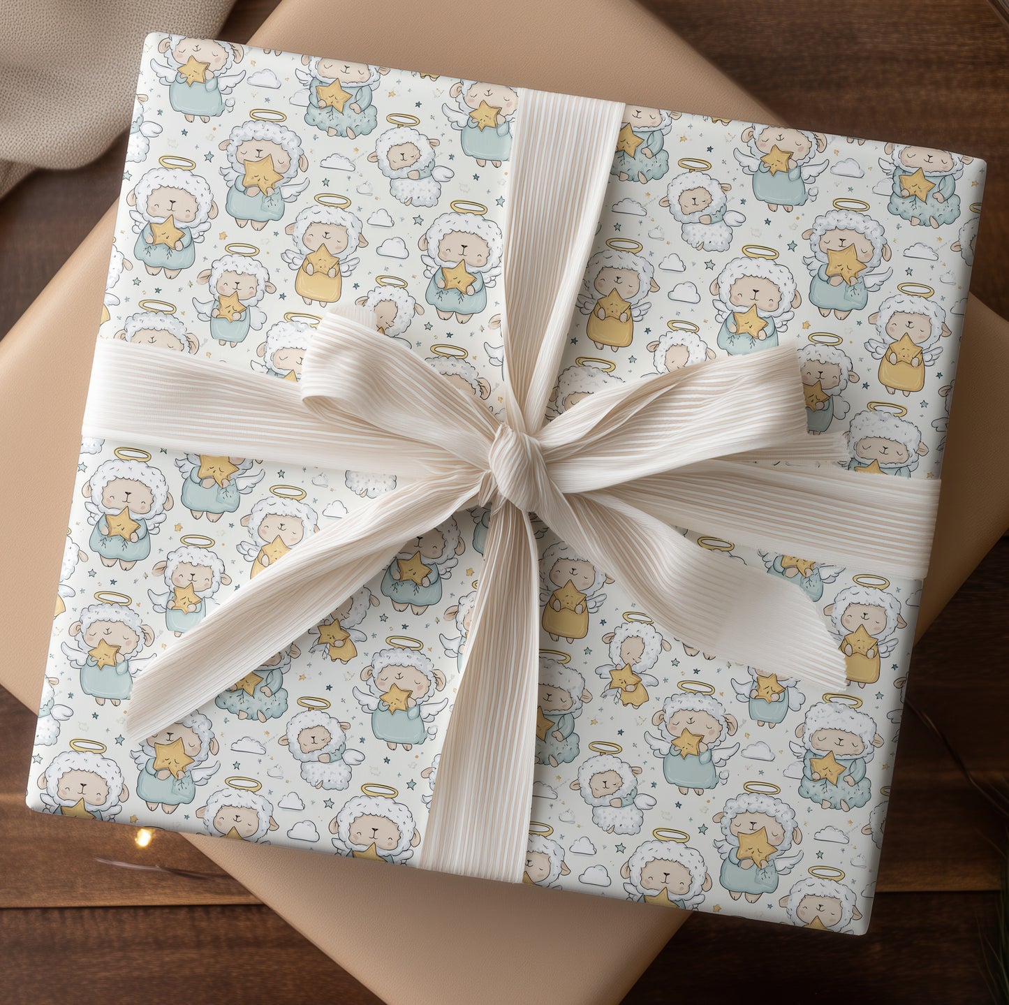 Little Lambs Hold Celestial Light