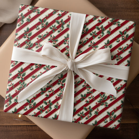 Holly Dances On Crimson Stripes