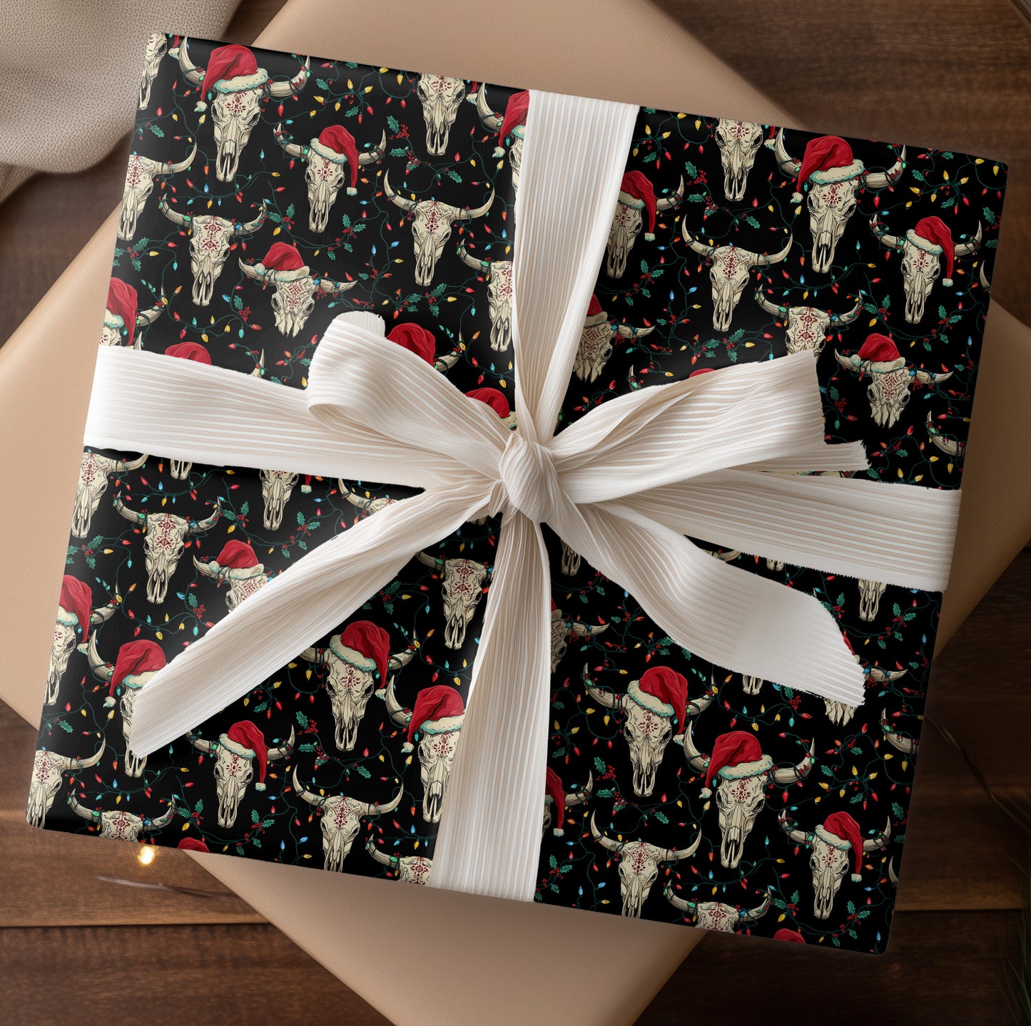 Festive Skulls Dance With Holiday Cheer