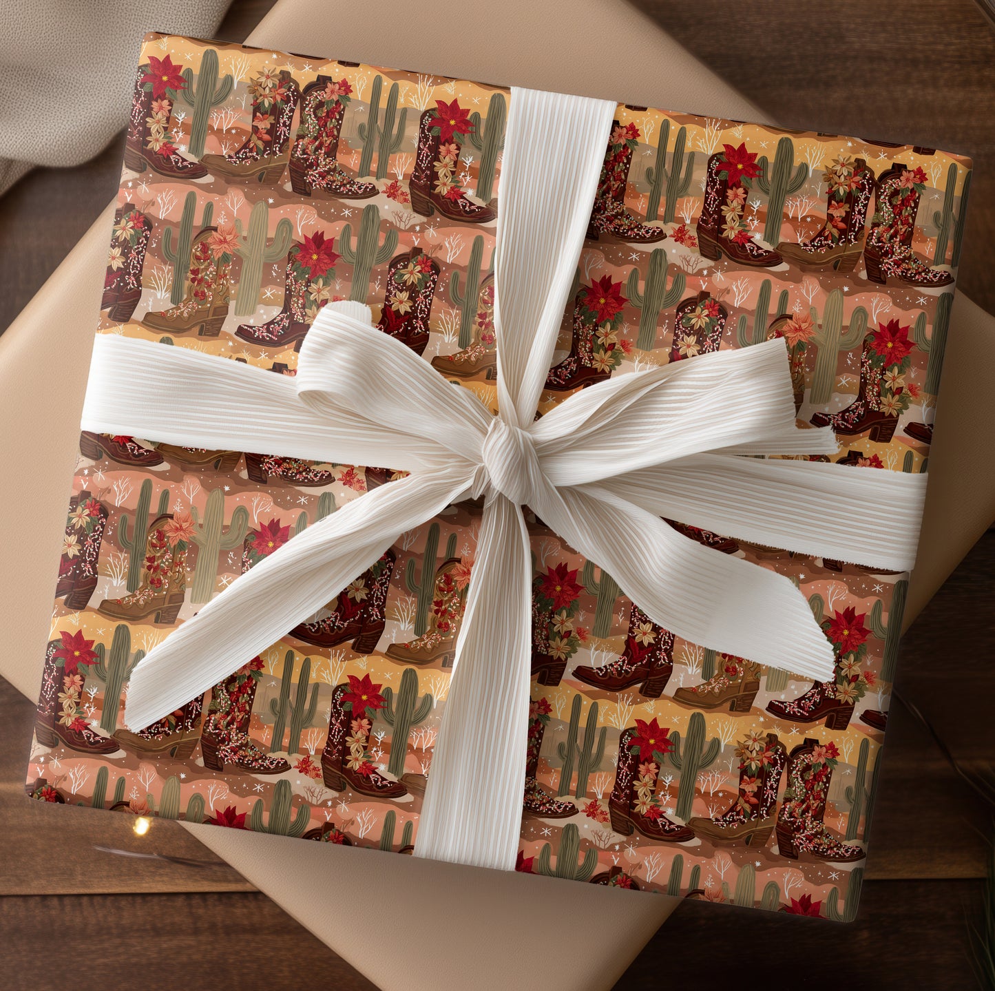 Southwestern Christmas Blooms Softly