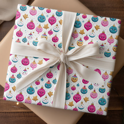 Cheerful Ornaments Dancing Through Festivity