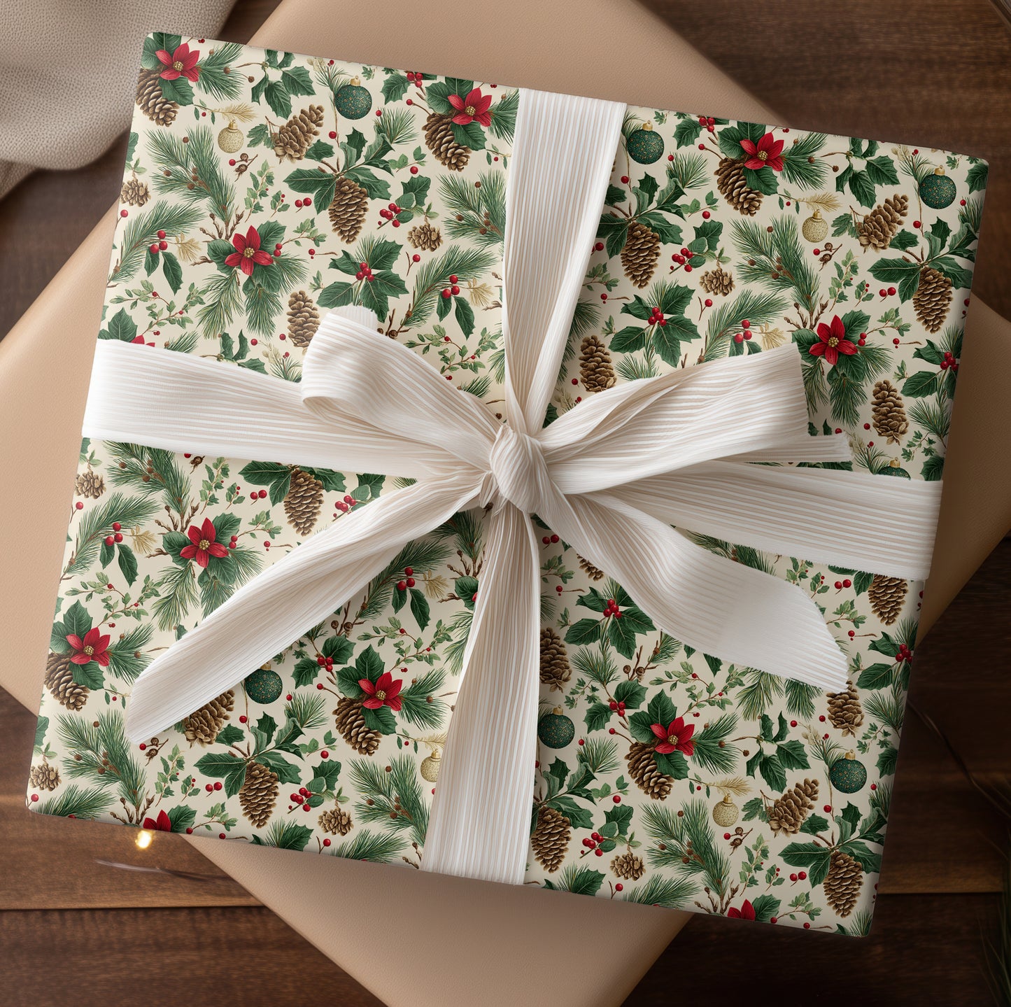 Pine Memories Bloom In Crimson