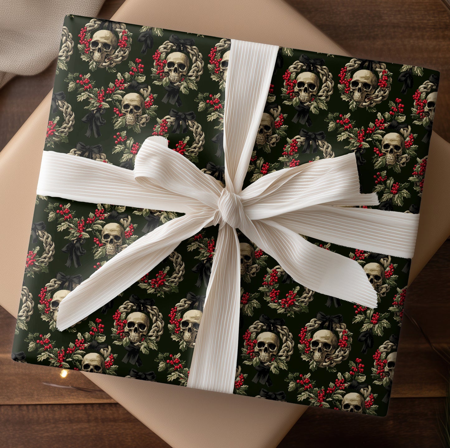 Crimson Berries Dance With Bone