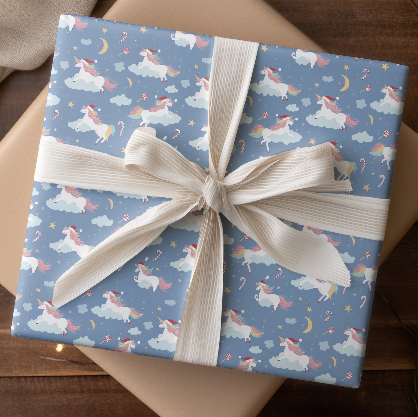 Unicorns Dance Through Starlit Christmas