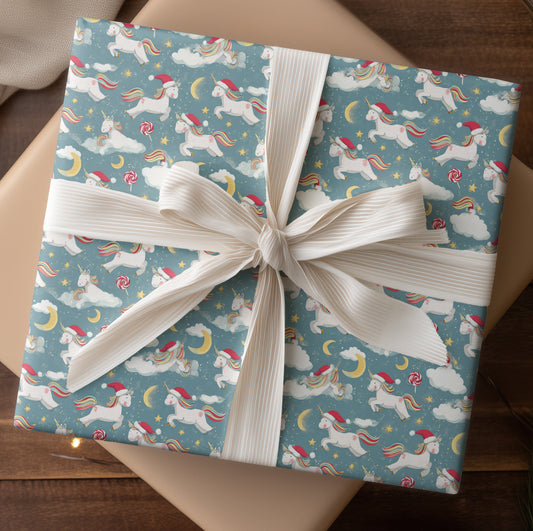 Unicorns Spinning Holiday Magic