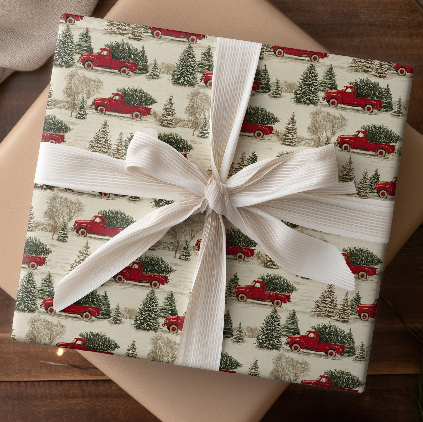 Red Trucks Carry Christmas Home