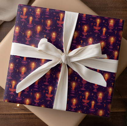 Candlelight Prayers Between Starry Shadows