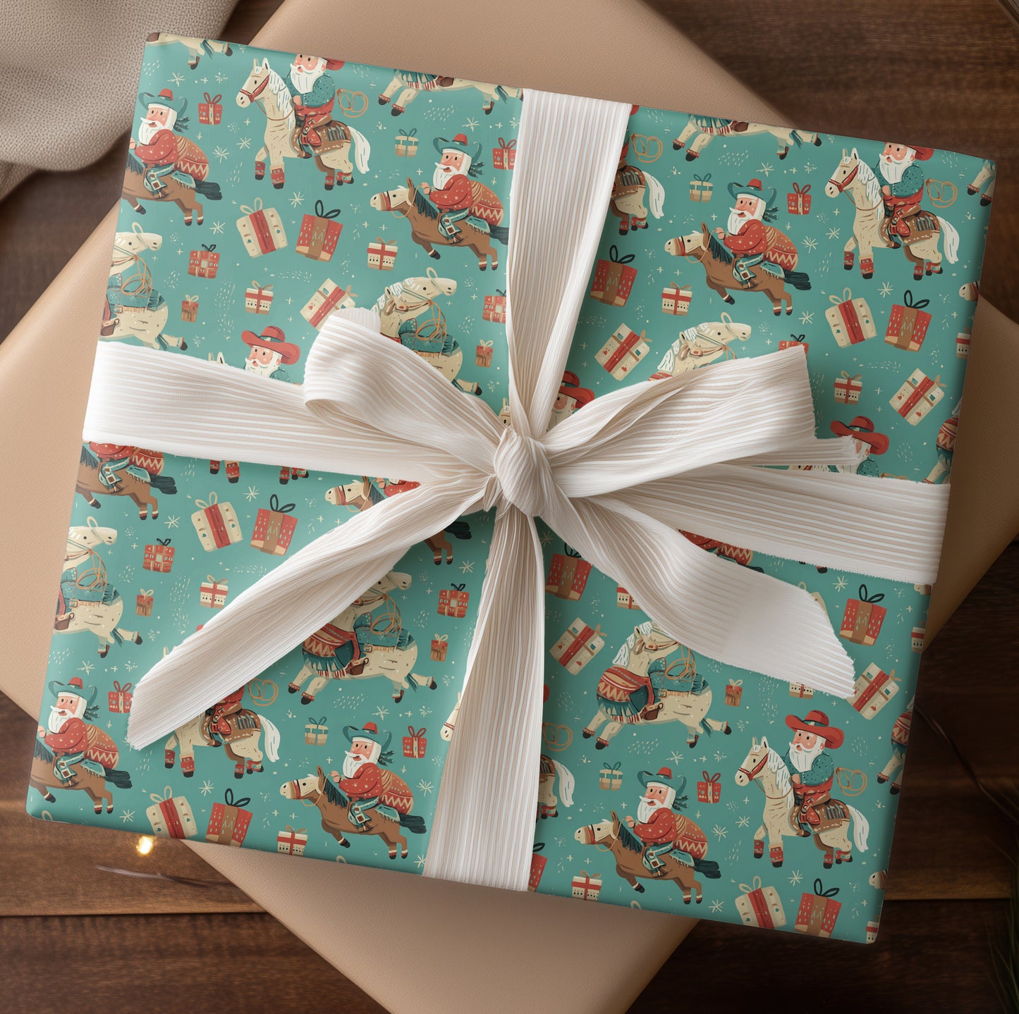 Cowboy Clauses Ride Christmas Trails