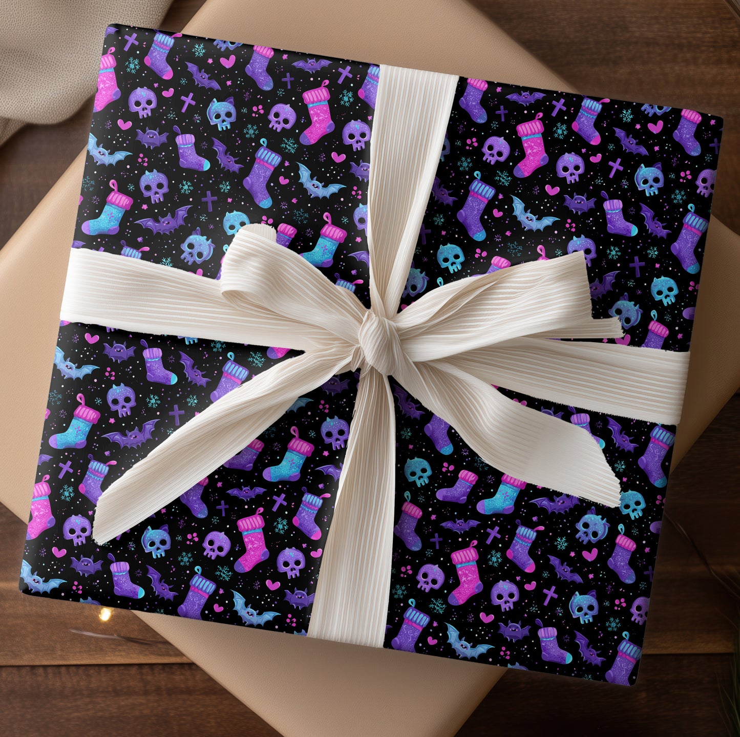 Spooky Stockings Dance Midnight Patterns