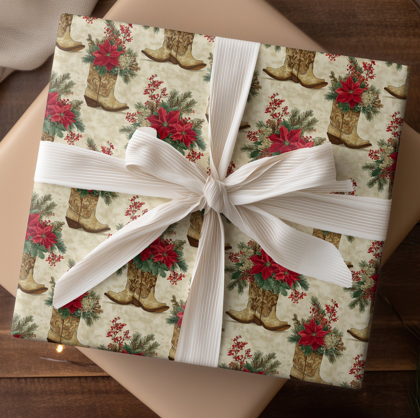 Cowboy Christmas Blooms With Grace