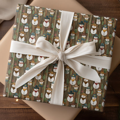 Snowmen Ride The Western Frontier